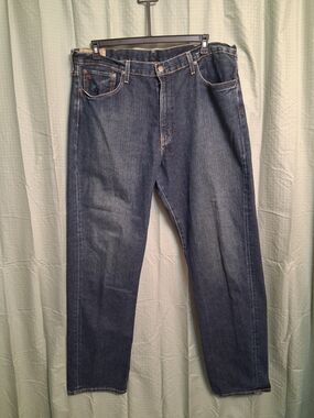 Men's Polo Ralph Lauren Straight Leg Denim Jeans in Dark Blue